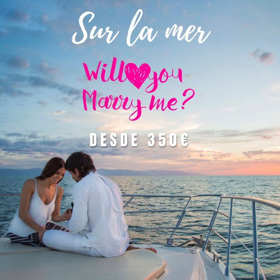 Pedida de mano en barco, Demande de fiançailles, engagement request