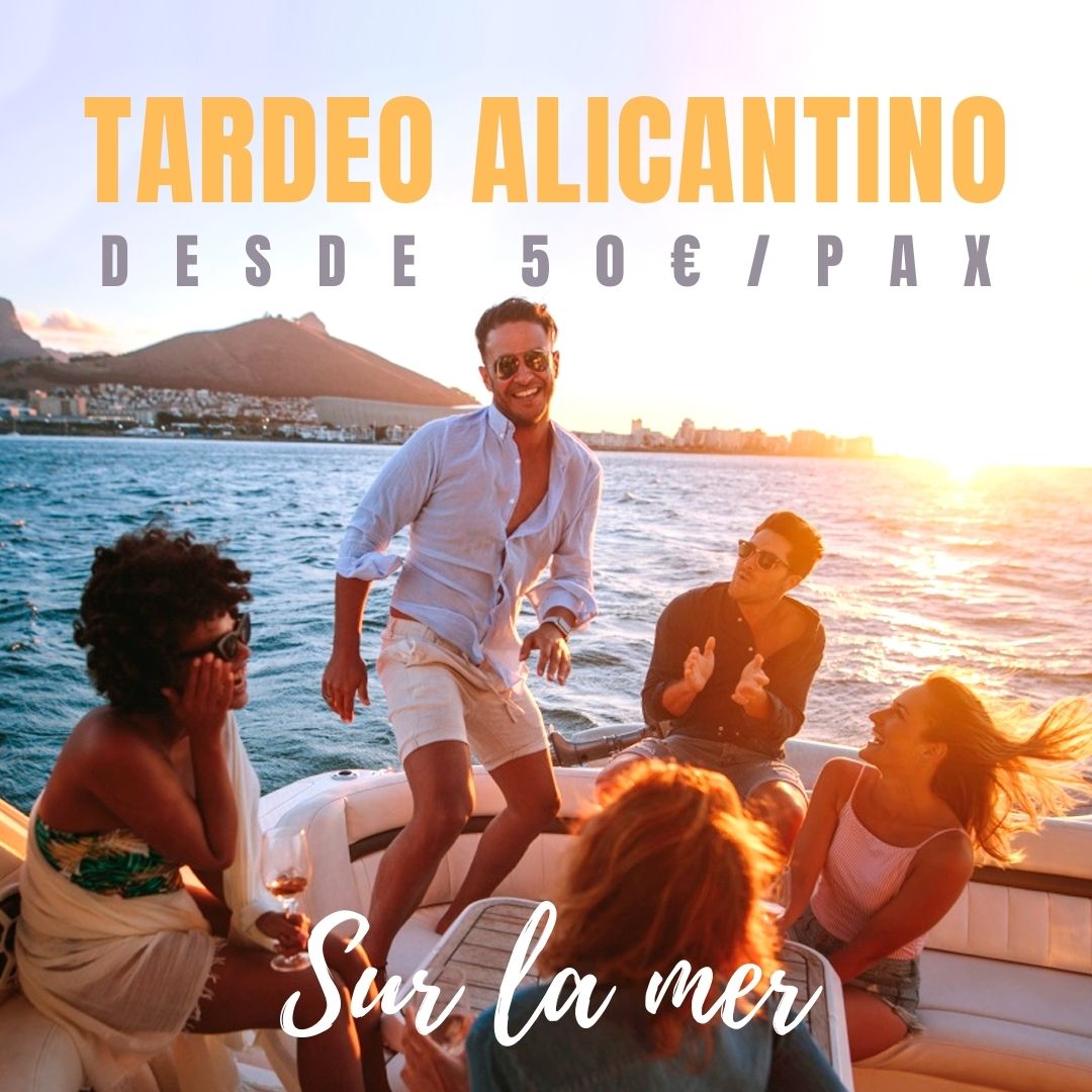 Tardeo alicantino en barcos